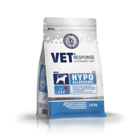 Vet Response Hypoallergenic - sausas maistas šunims - 1,6 kg