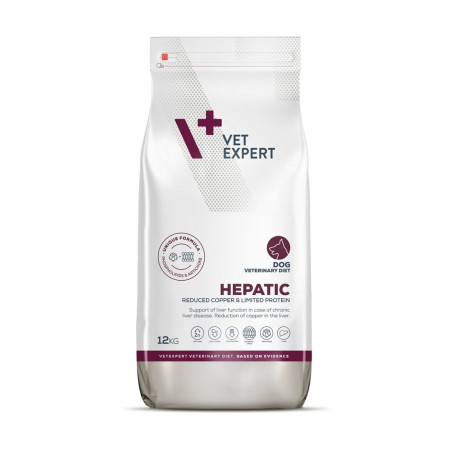 Vet Expert Veterinary Diet Hepatic Dog - sausas šunų maistas - 12 kg