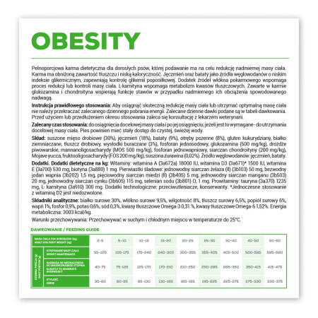 VET EXPERT Veterinarinė dieta nutukusiems šunims - sausas maistas - 2 kg