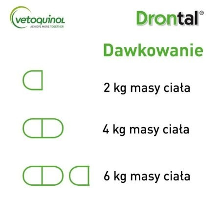 VETOQUINOL Drontal - tabletės nuo parazitų katėms - 2 vnt.