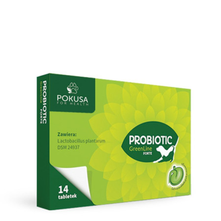 POKUSA Probiotic Forte GreenLine – probiotikas šunims – 14 vnt.