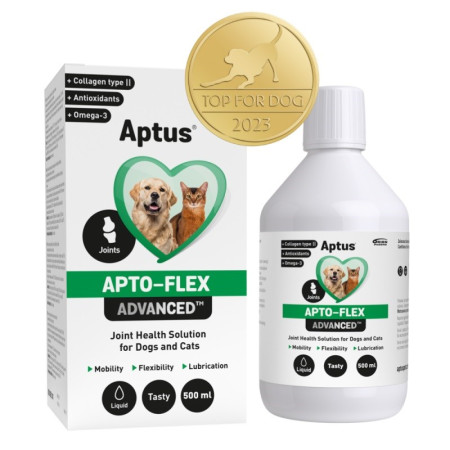 APTU Apto-flex Advanced – papildai sąnariams šunims ir katėms – 500ml