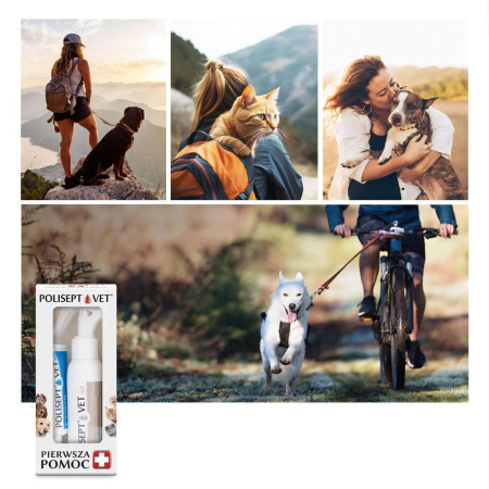 JM SANTE Polisept Vet - pirmosios pagalbos rinkinys šunims ir katėms