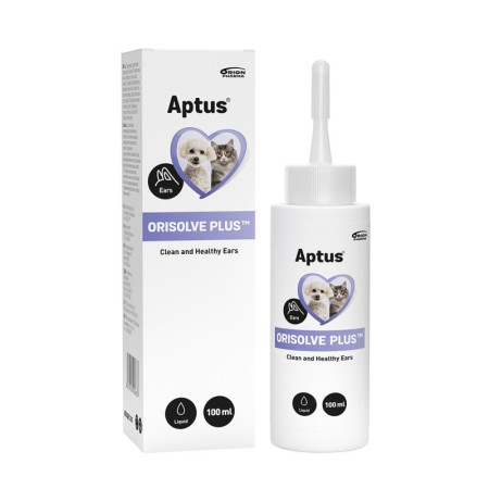 Aptus Orisolve Plus - ausų valymo tirpalas šunims ir katėms – 100 ml