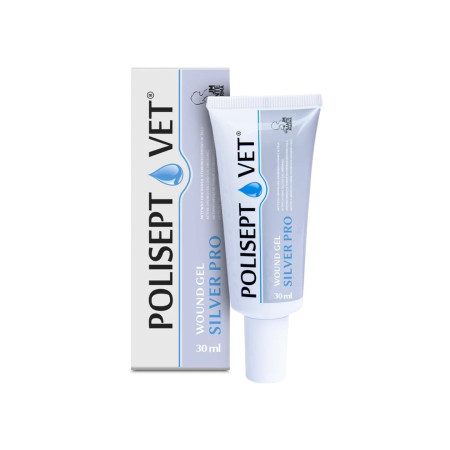 JM SANTE Polisept Vet Wound gel Silver Pro - želinis tvarstis šunims ir katėms – 30 ml
