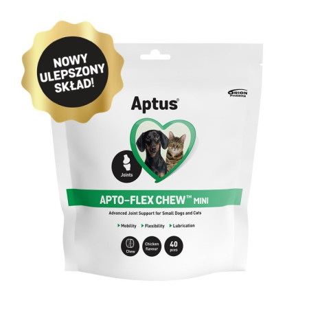 Aptus Apto-flex Chew Mini - sąnarių palaikymas šunims ir katėms - 40 vnt.