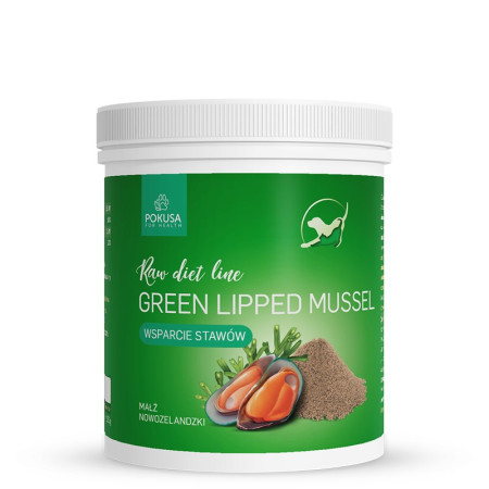 POKUSA RawDietLine Green Lipped Mussel - papildai šunims ir katėms - 150g
