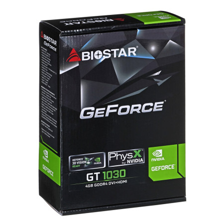 Biostar GeForce GT 1030 4 GB GDDR4 vaizdo plokštė