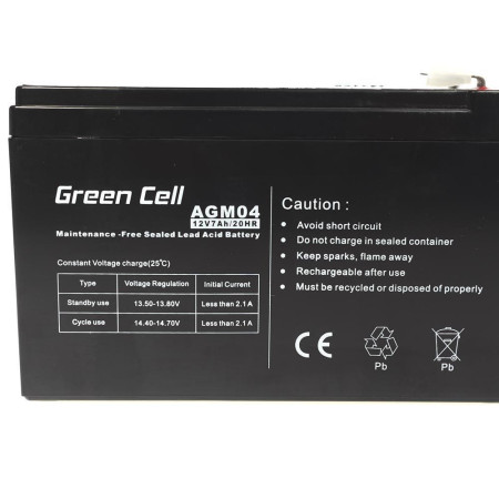 Green Cell AGM04 UPS akumuliatorius 12 V 7 Ah