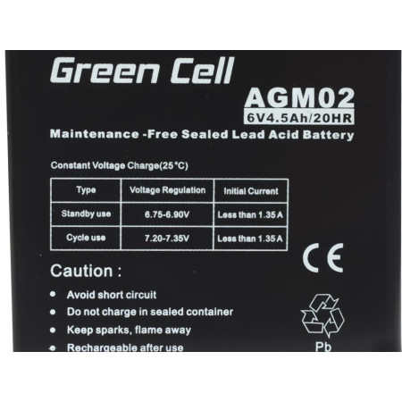 Green Cell AGM02 UPS akumuliatorius 6 V