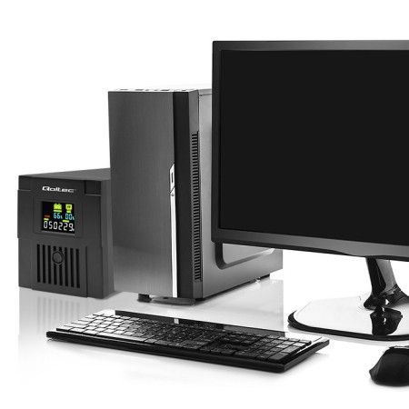 Qoltec 53770 nepertraukiamo maitinimo šaltinis (UPS) „Line-Interactive“ 1,5 kVA 900 W