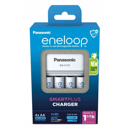 Panasonic Smartplus + 4x AA ENELOOP 2000 mAh