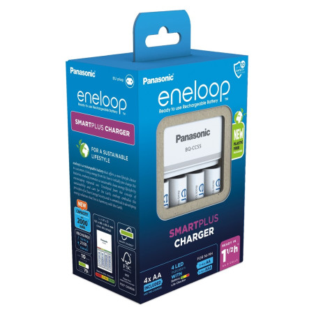 Panasonic Smartplus + 4x AA ENELOOP 2000 mAh