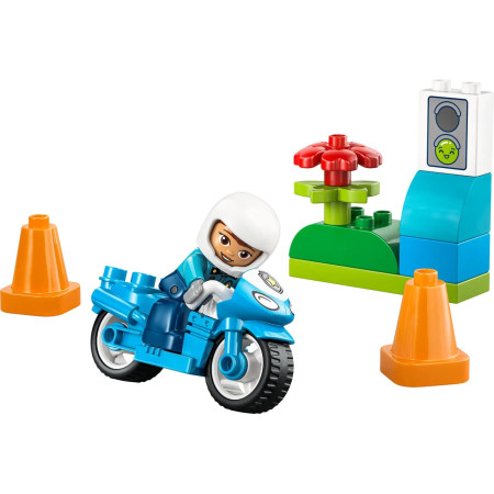 LEGO Duplo Town 10471 Mėlynas policijos motociklas