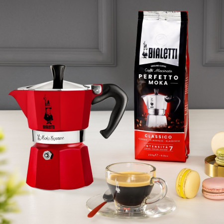Bialetti Moka Express 3TZ (150 ml) raudona