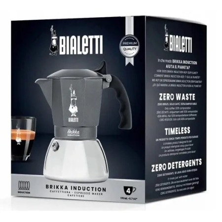 Bialetti Brikka 4TZ (180 ml) pilkas