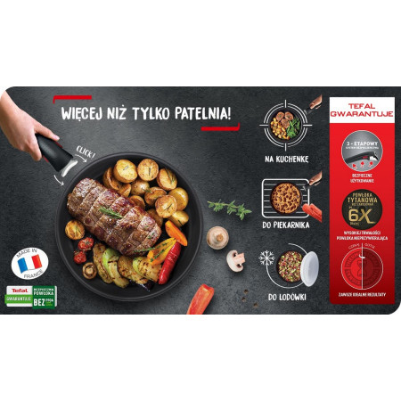TEFAL Ingenio Unlimited 26 cm wok keptuvė