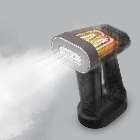 Tefal Pure Force DT8765E0 drabužių garintuvas Rankinis drabužių garintuvas 0,18 L 1800 W Juoda, Cinamono spalva