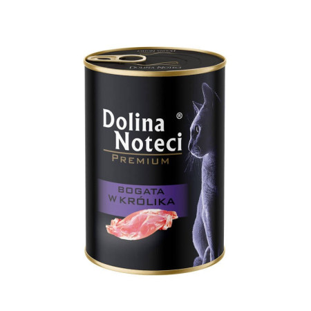 DOLINA NOTECI Premium šlapias kačių maistas su triušiu - 400g
