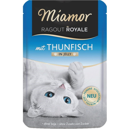 MIAMOR Ragout Royale Tuną želė - šlapias kačių maistas - 100g