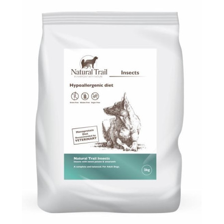 NATURAL TRAIL Premium Vabzdžiai - sausas maistas šunims - 2kg