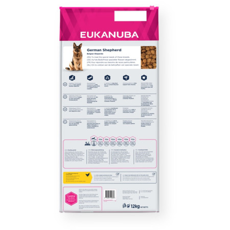 Eukanuba veislės specifinis vokiečių aviganis su vištiena 12 kg