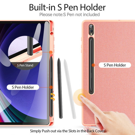 Dėklas Dux Ducis Domo Samsung Tab S10 Plus rožinis