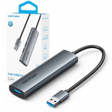 Vention 5v1 USB-A Hub 0.15m