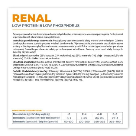 VET EXPERT Veterinarinė dieta inkstų katėms - drėgnas maistas - 100 g