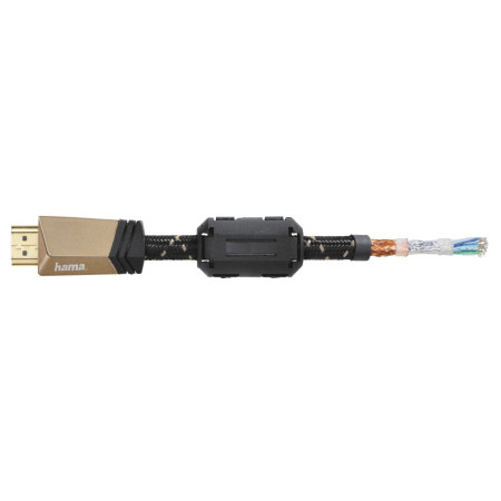 Hama HDMI kabelis 1,5 m A tipo (standartinis) Bronza