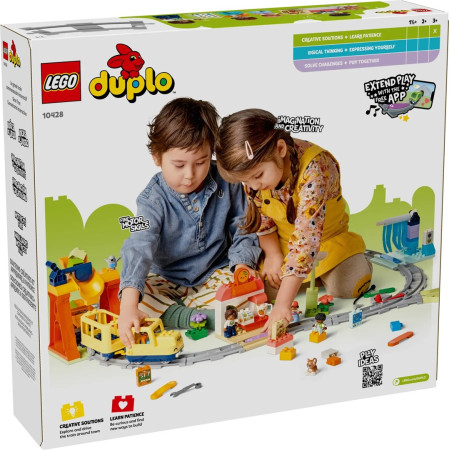 LEGO Duplo Town 10428 Didelis interaktyvus miesto traukinys
