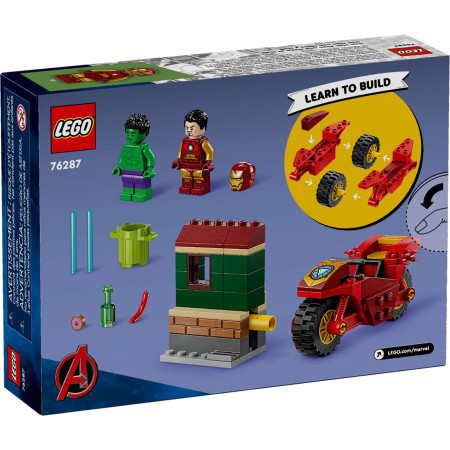 LEGO Super Heroes 76287 Iron Man su motociklu ir Hulk