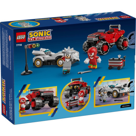 LEGO Sonic 77118 Silver su automobiliu prieš Knuckles