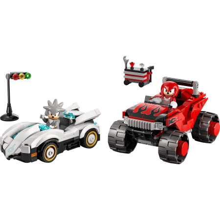 LEGO Sonic 77118 Silver su automobiliu prieš Knuckles