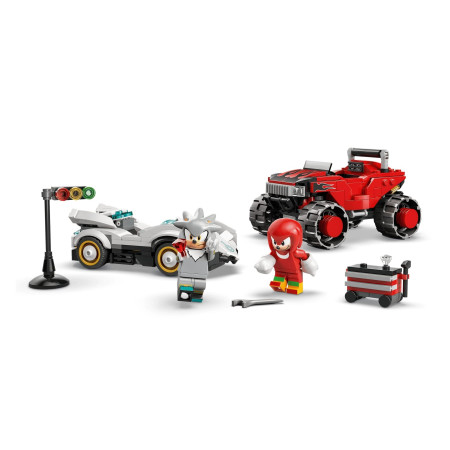 LEGO Sonic 77118 Silver su automobiliu prieš Knuckles