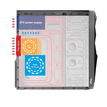 Akyga AK995BK ATX kompiuterio korpusas