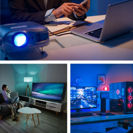 Qoltec HDMI kabelis v2.1 Ultra didelės spartos 8K | 60Hz | 30AWG | Auksinis | 1m