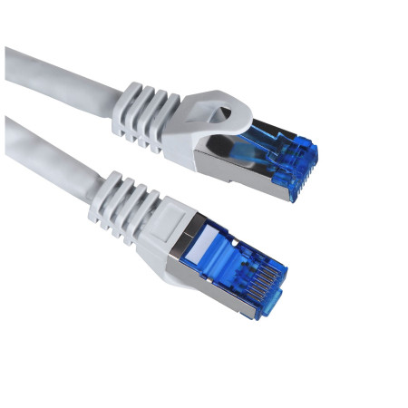 Patchcord kat.6A S/FTP LSZH CCA 20m pilkas