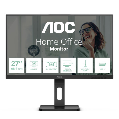 AOC Q27P3CV kompiuterio monitorius 68,6 cm (27") Quad HD LED