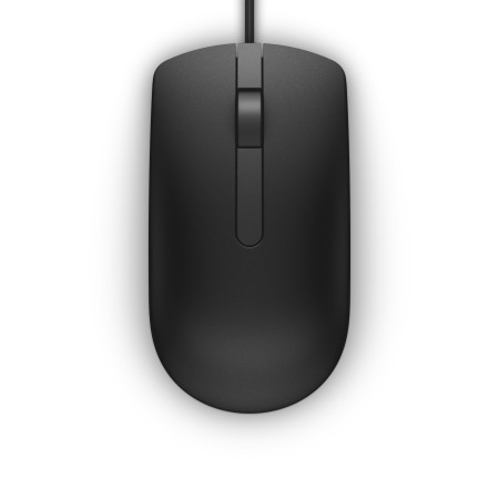DELL MS116 biuro pelė USB A tipo, abiems rankoms, optinė 1000 DPI