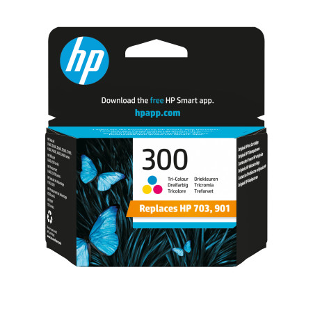 HP 300 Tri-color Originalus Rašalo Kasetė
