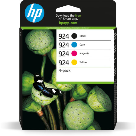 HP 924 CMYK Originalių rašalų kasetė 4 vnt.