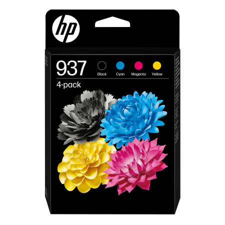 HP 937 CMYK Originalių rašalų kasetė 4 vnt.
