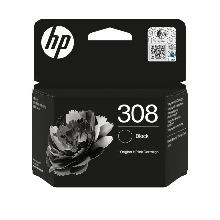 HP 308 Juoda Originali Rašalinė Kasetė