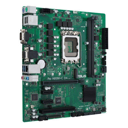 ASUS PRO H610M-C D4-CSM Intel H610 LGA 1700 Micro ATX motininė plokštė
