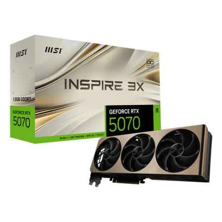 MSI GeForce RTX 5070 12G INSPIRE 3X OC vaizdo plokštė