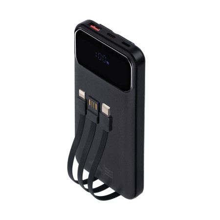 USB Power Bank 10000mAh RIVACASE juodas