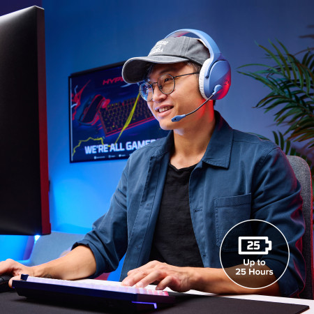 HyperX Cloud Jet belaidės žaidimų ausinės (šviesiai mėlynos)