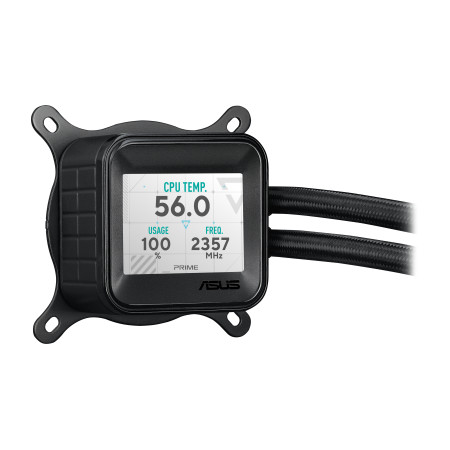 ASUS Prime LC 360 ARGB LCD procesoriaus aušintuvas 12 cm juodas