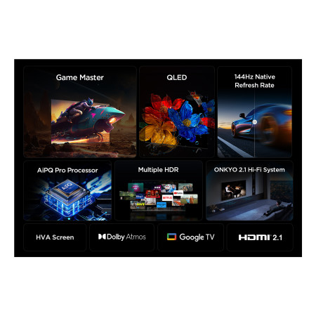 TCL P8K 65P8K Televizorius 165,1 cm (65") 4K Ultra HD Smart TV